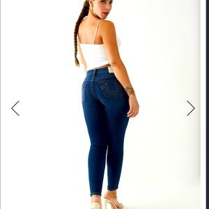 True Religion Jenny Curvy Mid Rise Skinny Jeans